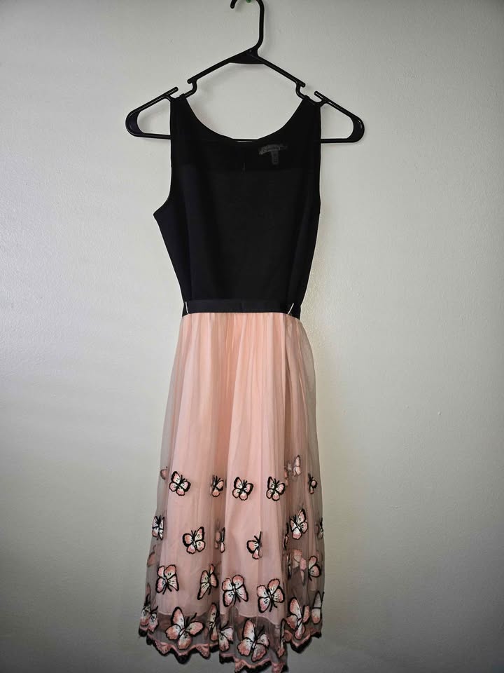 Speechless Embroidered Butterfly Tulle Dress