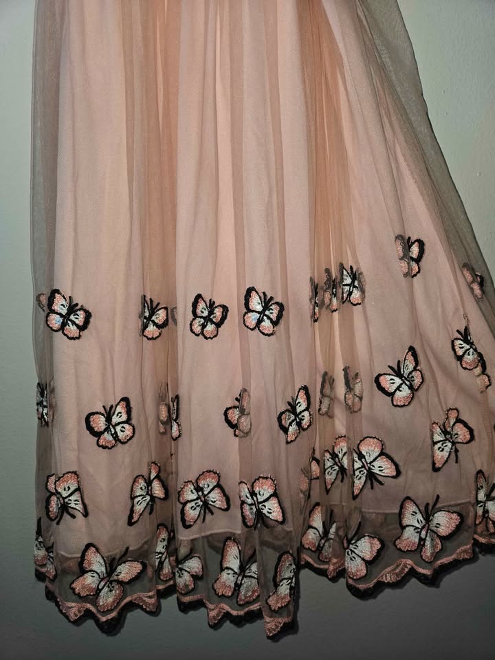 Speechless Embroidered Butterfly Tulle Dress