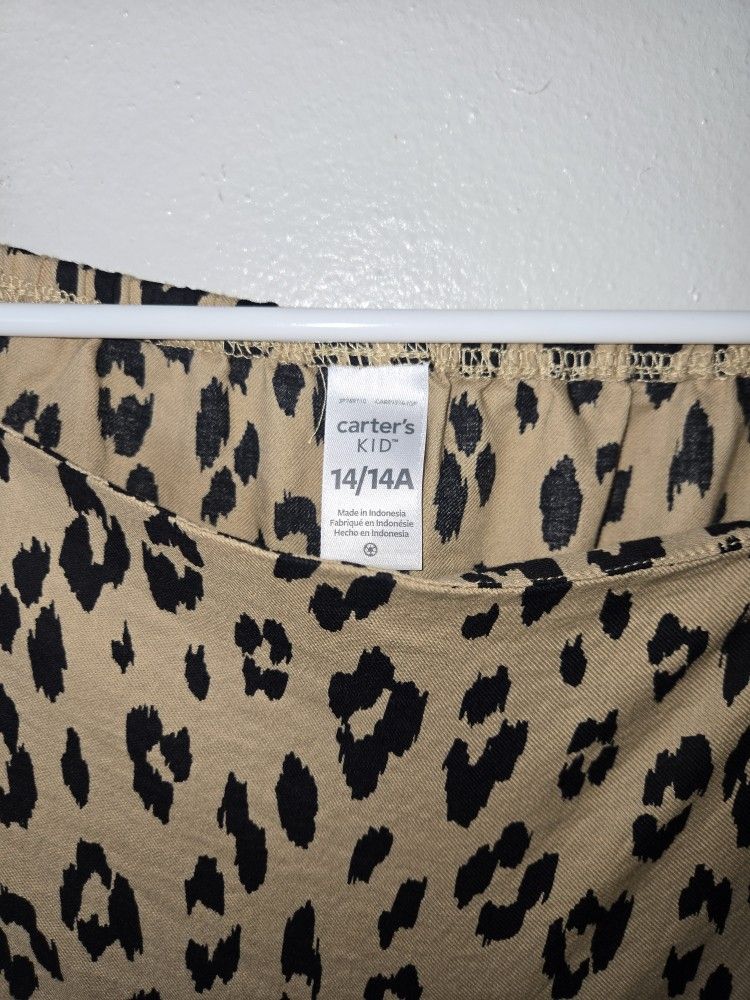 Carter's Kid Cheetah Print Dress Size 14/14A